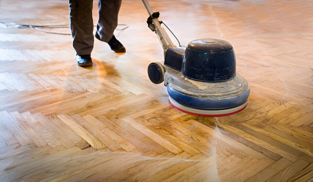 vinyl floor polishing